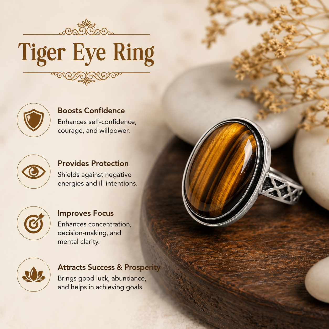 Tiger Eye Ring