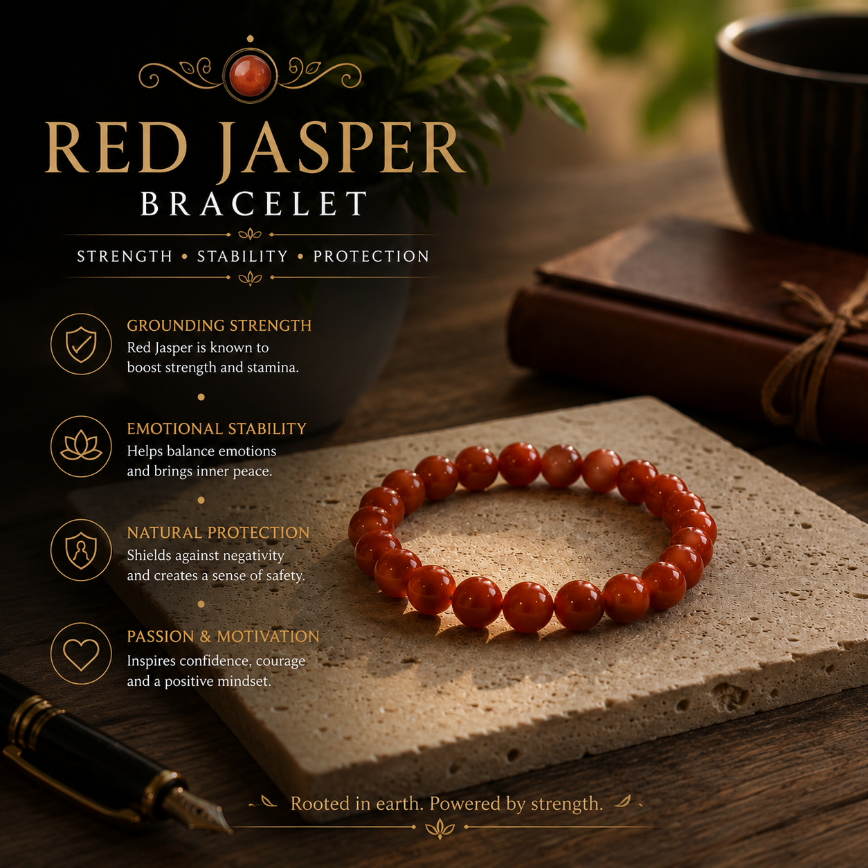 Red Jasper Bracelet