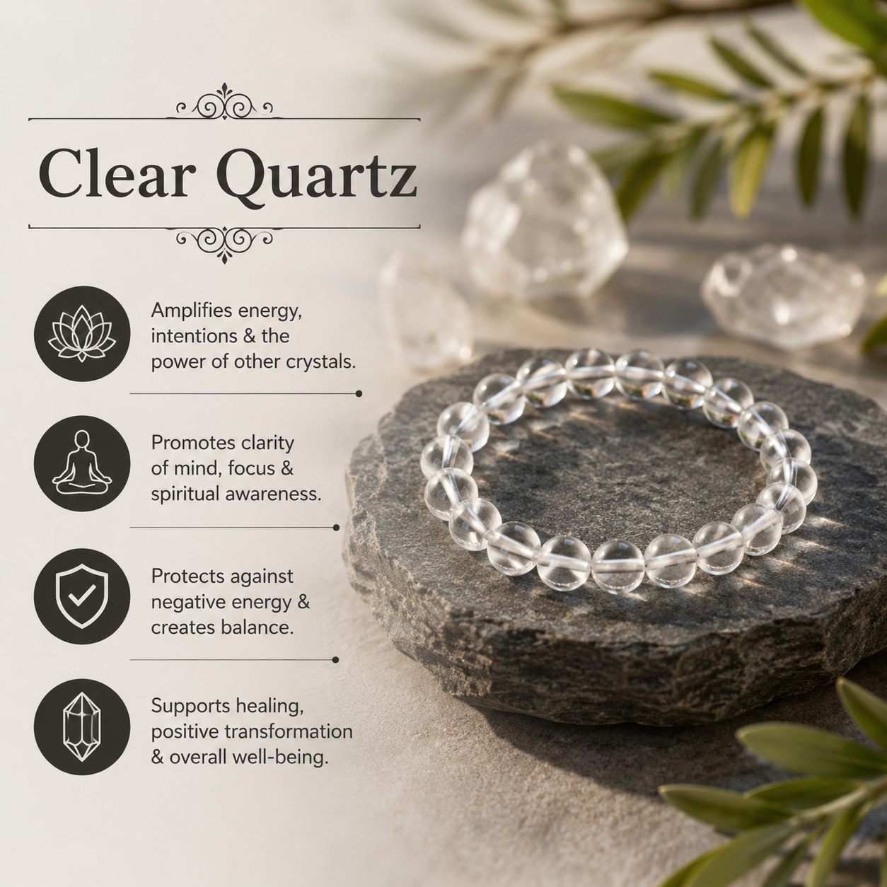 Clear Quartz Bracelet