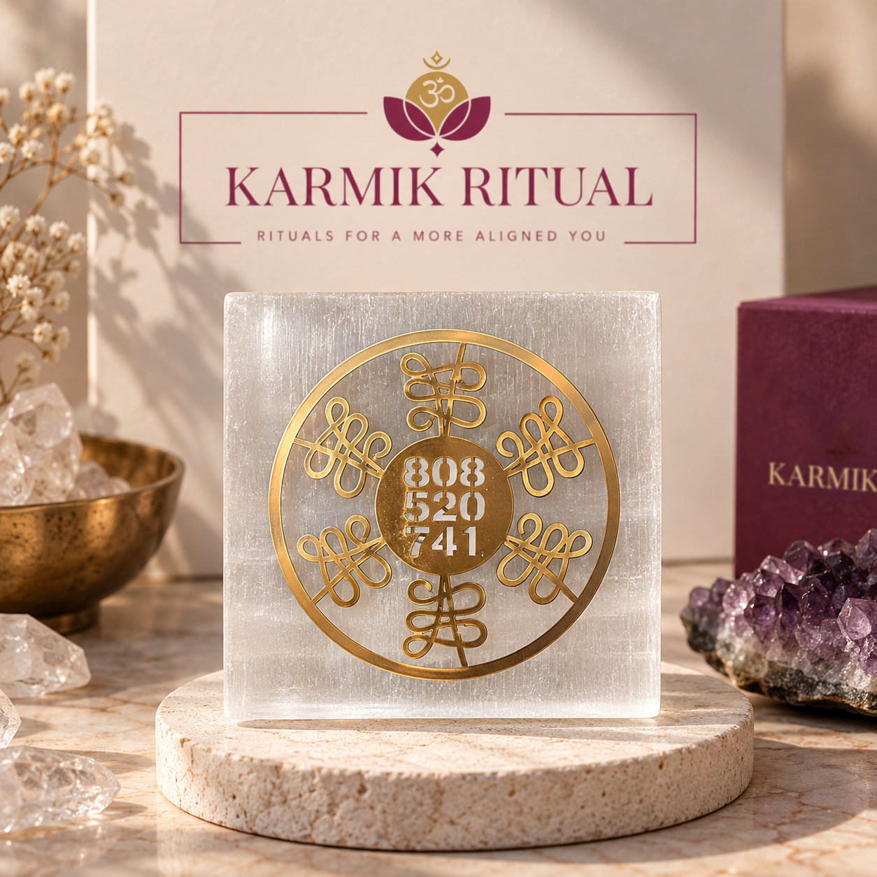 Zibu Symbol Selenite charging Plate