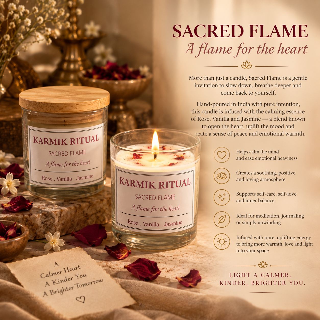 Sacred Flame Candle 280 gm